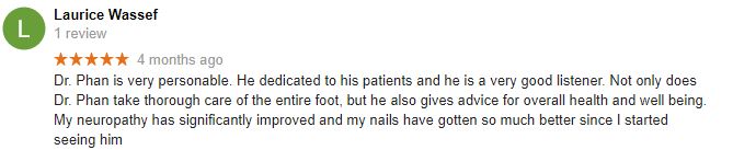 Podiatry Edison NJ Laurice Testimonial